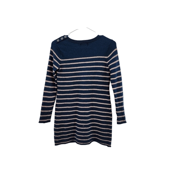 Cynthia Rowley Women's Striped 100% Merino Wool Crewneck Sweater - M - Picture 5 of 5